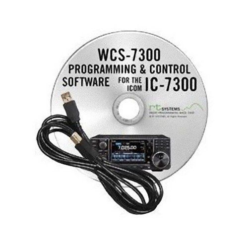  Icom IC-7300 HF50MHz 100W Base Transceiver with RT Systems Programming Software and Cable and Ham Guides TM Quick Reference Card Bundle!!