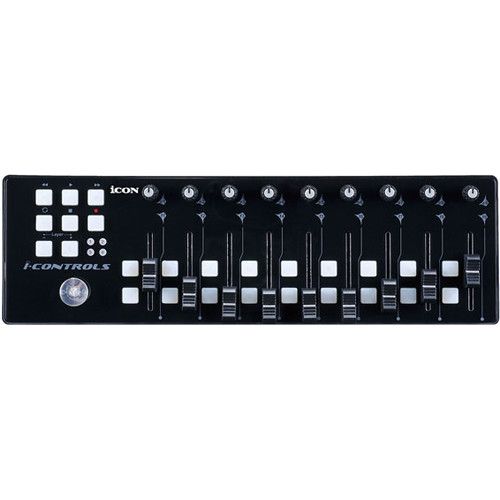  Icon Pro Audio iControls Mini USB MIDI Controller (Black)