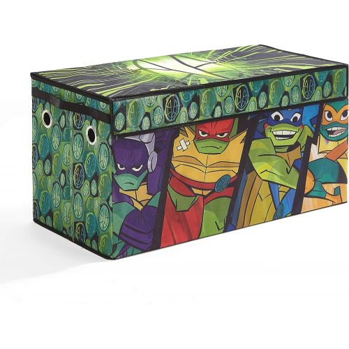  Idea Nuova Teenage Mutant Ninja Turtles Collapsible Children’s Toy Trunk, Durable with Lid, Ninja Turtles - Green (NN340698)