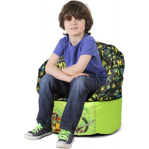  Idea Nuova Nickelodeon Teenage Mutant Ninja Turtles Toddler Bean Bag Chair, Green,