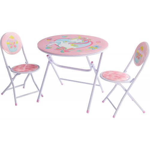  Idea Nuova Thomas and Friends 3 Piece Foldable Round Table and Chair Set, Ages 3+