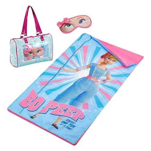 디즈니 Disney Toy Story 4 Bo Peep Sleepover Purse & Eye Mask Set, Multi