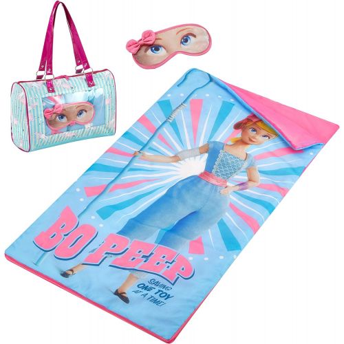 디즈니 Disney Toy Story 4 Bo Peep Sleepover Purse & Eye Mask Set, Multi