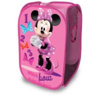 Idea Nuova Disney Minnie Mouse Pop Up Hamper with Durable Carry Handles, 21 H x 13.5 W x 13.5 L
