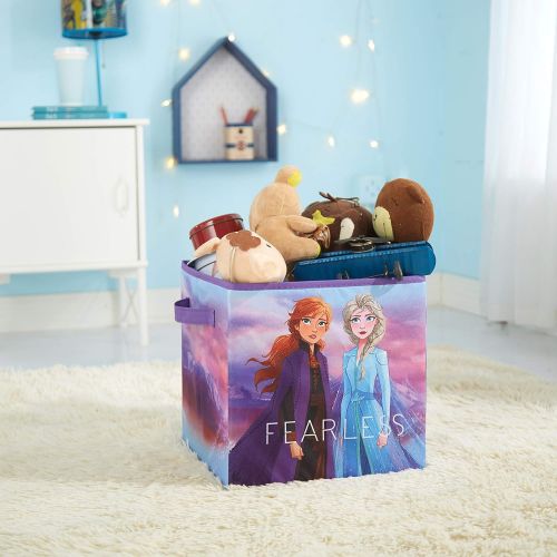  Idea Nuova Disney Frozen 2 Collapsible Storage Cube Featuring Anna & Elsa, 12X12, Multi, Model:TK321026