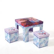 Idea Nuova Disney Frozen 2 3 Piece Collapsible Set with Storage Table and 2 Ottomans
