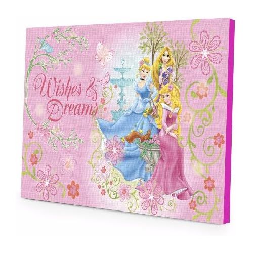  Idea Nuova Disney Princess LED Light Up Canvas Wall Art