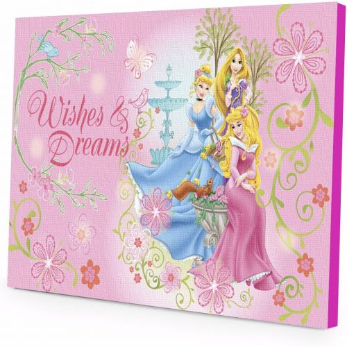  Idea Nuova Disney Princess LED Light Up Canvas Wall Art