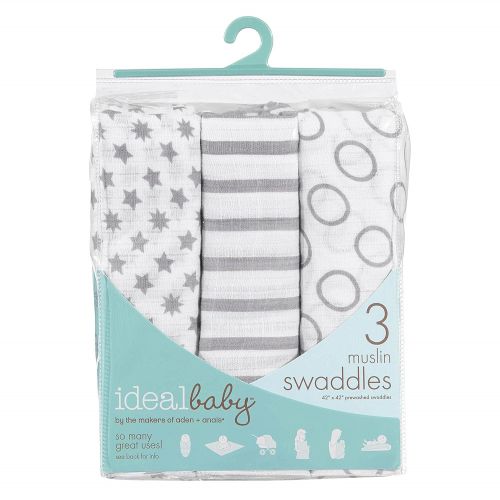  Ideal Baby by the Makers of Aden + Anais ideal baby by the makers of aden + anais 3 Piece Swaddle, Pint Size