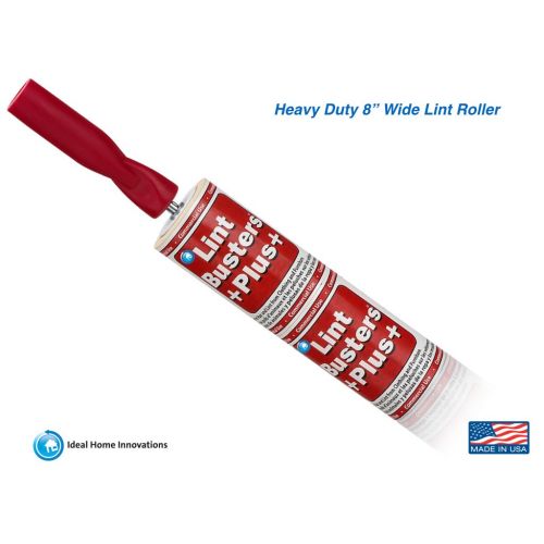  Ideal Home Innovations Lint Roller Pet Hair Remover Extra Sticky for Dog Cat Clothes USA Made Bulk Pack Refills 100 Sheets Per Roll