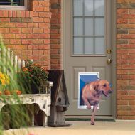 Ideal Pet Products Deluxe Aluminum Pet Door with Telescoping Frame, White