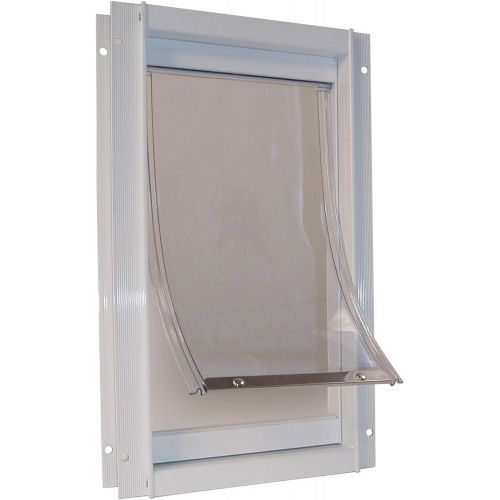  Ideal Pet Products Deluxe Aluminum Pet Door with Telescoping Frame, White