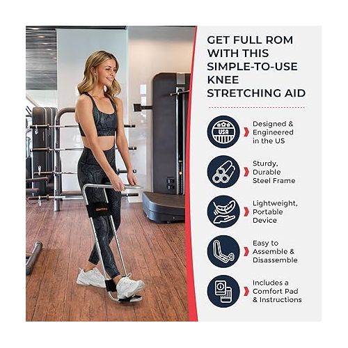  IdealKnee One Pad - Advanced Knee Extension & Pain Relief Device - Endorsed by PTs & Surgeons - Ideal for ACL, MCL Recovery, Athletes, Therapy & Rehab