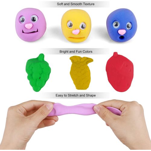  [아마존베스트]ideallife Modeling Clay Air Dry DIY Ultra Light Molding Clay, 36 Colors Soft Magic Plasticine Craft Toy with Tools, Best Kids Gift for Birthday Holiday