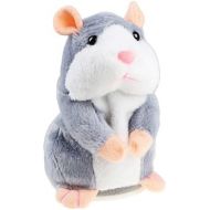 Ideapro Talking Hamster Plush Toy, Repeat What You Say Funny Kids Stuffed Toys, Talking Record Plush Interactive Toys for, Birthday Gift Kids Early Learning