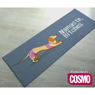 IdeasByArianna Namaste Bitches - Funny Yoga Mat - Featured design, Premium Quality - Thick, Non-slip, Odorless - Fun yoga gift