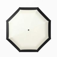 Idebris Simple Ultra-Light Sun Umbrella Folding Umbrella Parasol Sunscreen UV Protection (Color : Beige-Three fold)