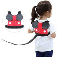 [아마존베스트]Idefair Kids Harness Kids Walking Leash Safety,Baby Anti Lost Safety Harness,Toddler Harness Safety Leashes for 1-5 Years Old Boys and Girls - Red