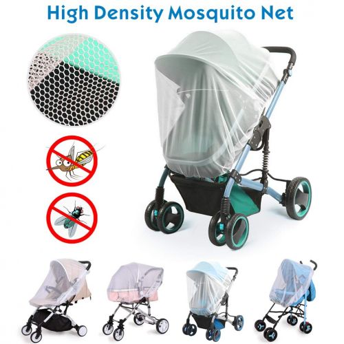  Universal Baby Stroller Rain Cover + Mosquito Net,Idefair Weather Shield Accessories,Protect from Rain Wind Snow Dust Water Proof Ventilate Clear-Breathable Bug Shield for Baby Str