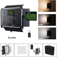 Idobol E-2000 Bi Color 1724 LED Photography Light Panel with 2.4G Wireless Remote Control and Barndoors, Dimmable Continuous Lighting DMX512 for Photo Studio Video Film, 140W 11000