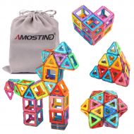 Idoot idoot Magnetic Tiles Building Blocks Set Educational Toys for Kids with Storage Bag - 64pcs