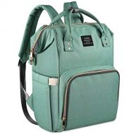 Iduola Land Green Diaper Bag for Mom Dad Roomy Large Capacity Baby Diaper Backpack