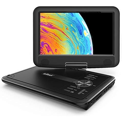  [아마존 핫딜] [아마존핫딜]IeGeek ieGeek 11.5 Portable DVD Player with SD Card/USB Port, 5 Hour Rechargeable Battery, 9.5 Eye-protective Screen, Support AV-IN/ OUT, Region Free, Black