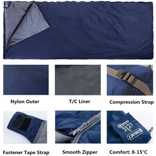  [아마존 핫딜] [아마존핫딜]IeGeek ieGeek Sleeping Bag, Lightweight Envelope Sleeping Bags with Compression Sack Portable Waterproof for 3 Season Travel Camping Hiking Backpacking Outdoor Activities,Ultra-Large for