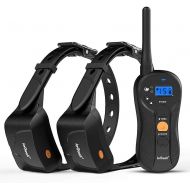 [아마존 핫딜] IeGeek ieGeek Dog Training Collar for 2 Dogs, 1960ft Range Blind Operation Shock Collar with Beep, Vibration, Shock Training Modes, Rechargeable and Waterproof E-Collar for Small, Medium,