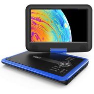 [아마존베스트]IeGeek ieGeek 11.5 Portable DVD Player with SD Card/USB Port, 5 Hour Rechargeable Battery, Eye-protective Screen, Support AV-IN/ OUT, Region Free, Blue