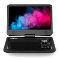 IeGeek ieGeek 12.5 inch Portable DVD Player with 360° Swivel Screen, 2500mhA Rechargeable Battery, Support SD Card & USB Direct Play, Loop Playback, Resume Function, AV-inOut, Region Fre