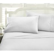 Ienjoy Home ienjoy Home Hotel Collection Embossed Chevron 4 Piece Sheet Set, KING, WHITE