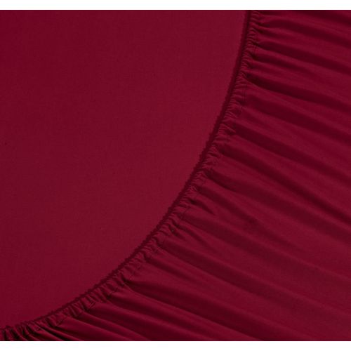  Ienjoy Home Home Collection 3 Piece Hotel Quality Ultra Soft Deep Pocket Bed Sheet Set - Twin XL - Burgundy