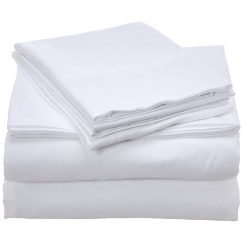  Ienjoy Home ienjoy Home 4 Piece Ultra Soft Deluxe Bed Sheet Set, King, White