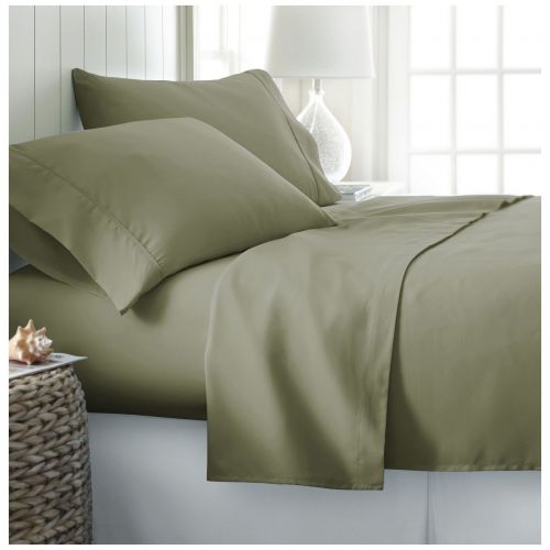  Ienjoy Home Home Collection 3 Piece Hotel Quality Ultra Soft Deep Pocket Bed Sheet Set - Twin XL - Sage