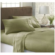 Ienjoy Home ienjoy Home Dobby 4 Piece Home Collection Premium Embossed Stripe Design Bed Sheet Set, Queen, Sage