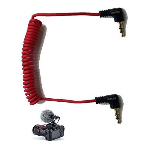  Ienza TRS Camera Cable for Nikon, Canon DSLR Cameras Camcorders to External Mic Compatible with Rode Boya Movo TAKSTAR SAIREN Comica Deity Vlog Video Recording Mic