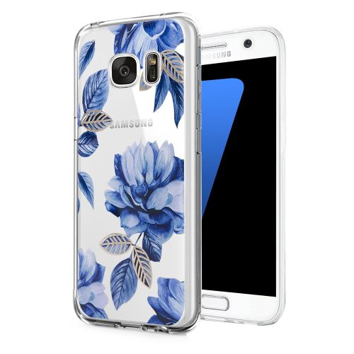  Iessvi Samsung Galaxy S6 Case with flowers, IESSVI Galaxy S6 Case Girl Floral Pattern Clear TPU Soft Slim Phone case for Galaxy S6