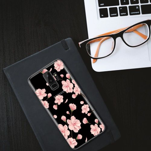  Iessvi Samsung Galaxy S9 Plus Case with flowers, IESSVI Girl Floral Pattern Clear TPU Soft Slim Phone case for Galaxy S9 Plus