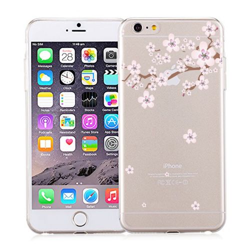  Iessvi iPhone 6　plus 6s　plus 5.5 inch Case, Fashion Flower Pattern TPU Soft Silicone Cover Shell for iPhone 6　plus 　6s　plus