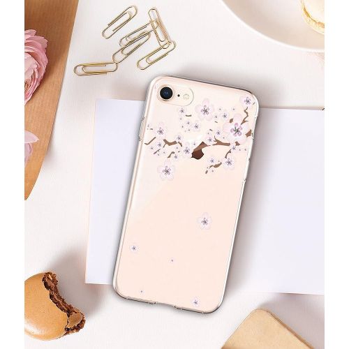  iPhone 7 4.7Inch Case, Iessvi Fashion Flower Pattern TPU Silicone Case Shell for iPhone7