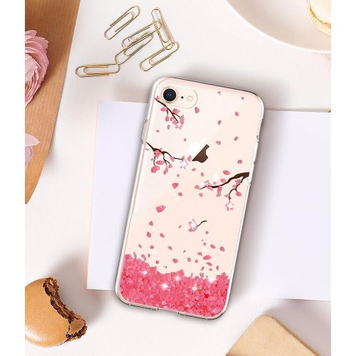  iPhone 7 4.7Inch Case, Iessvi Fashion Flower Pattern TPU Silicone Case Shell for iPhone7