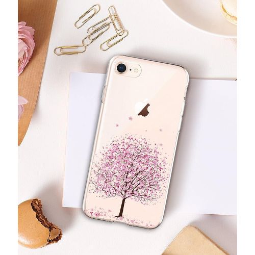  iPhone 7 4.7Inch Case, Iessvi Fashion Flower Pattern TPU Silicone Case Shell for iPhone7