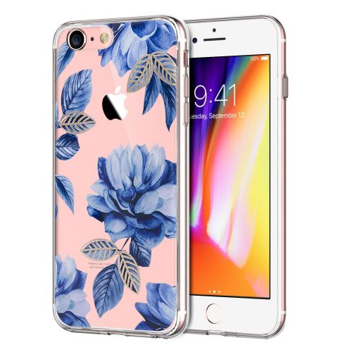  iPhone 7 4.7Inch Case, Iessvi Fashion Flower Pattern TPU Silicone Case Shell for iPhone7