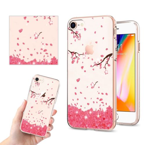  iPhone 7 4.7Inch Case, Iessvi Fashion Flower Pattern TPU Silicone Case Shell for iPhone7