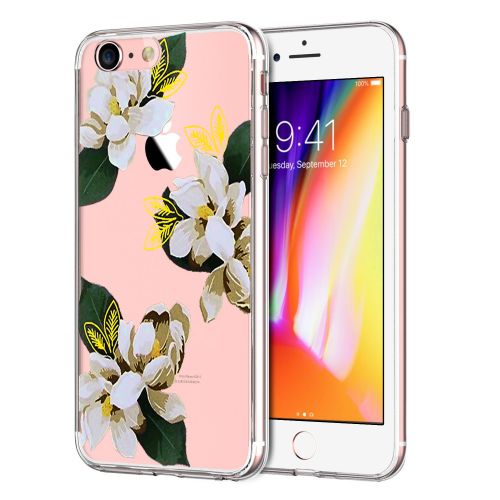  iPhone 7 4.7Inch Case, Iessvi Fashion Flower Pattern TPU Silicone Case Shell for iPhone7