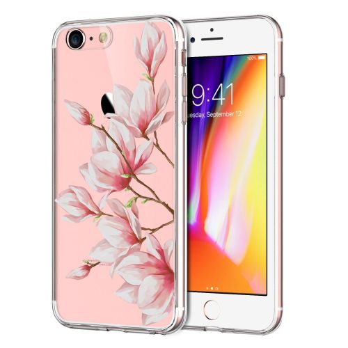  iPhone 7 4.7Inch Case, Iessvi Fashion Flower Pattern TPU Silicone Case Shell for iPhone7