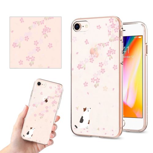  iPhone 7 4.7Inch Case, Iessvi Fashion Flower Pattern TPU Silicone Case Shell for iPhone7