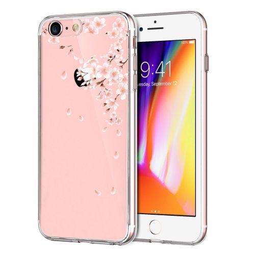  iPhone 7 4.7Inch Case, Iessvi Fashion Flower Pattern TPU Silicone Case Shell for iPhone7