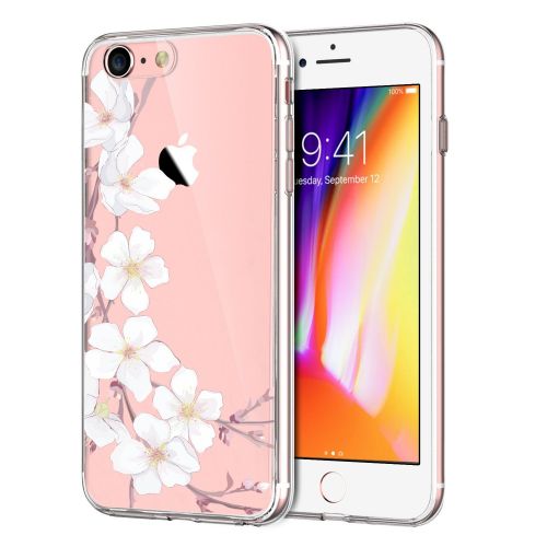  iPhone 7 4.7Inch Case, Iessvi Fashion Flower Pattern TPU Silicone Case Shell for iPhone7